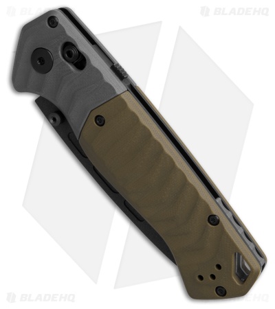 Benchmade PSK AXIS-Assist Knife Gray/OD Green G-10 (3.45" Cerakote) 593BK
