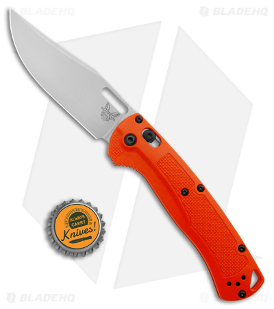 Benchmade Taggedout AXIS Lock Knife Orange Grivory (3.5" Stonewash) 15535