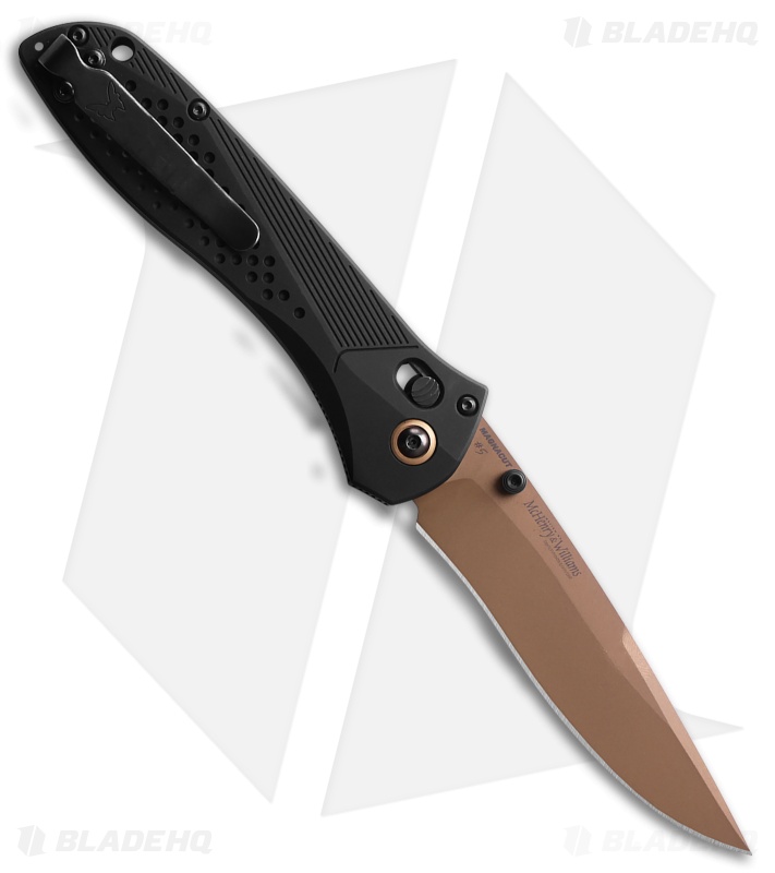 Benchmade 710 AXIS Lock Black Aluminum FDE PVD MagnaCut