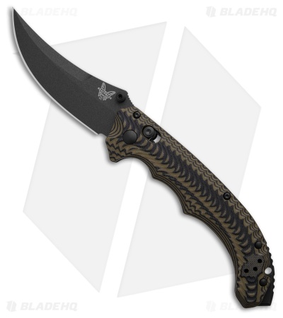 Benchmade Mini Bedlam AXIS Lock Knife Coyote/Black/OD Green G-10 (3.5" Black)