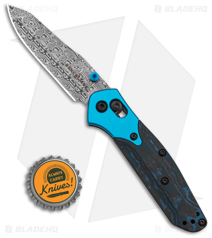 Benchmade Mini Osborne | Blue/Damasteel 945-221 | Blade HQ