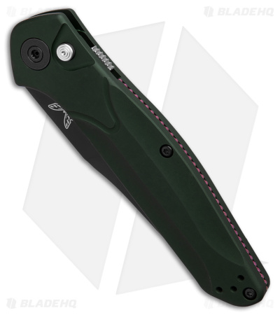 Benchmade Osborne 9400 Automatic Knife Green Aluminum (3.4" Black)