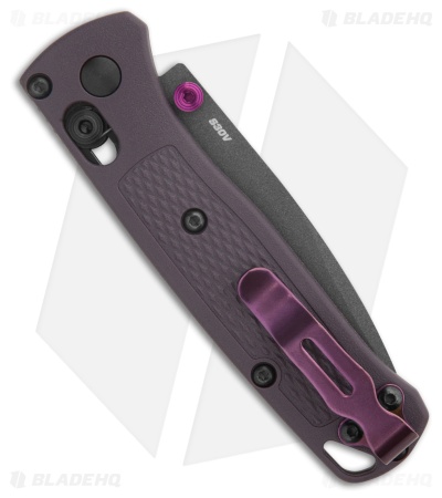 Benchmade Mini Bugout AXIS Lock Knife Purple Grivory (2.8" Cerakote) 533GY-09