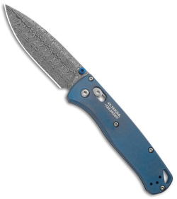 Benchmade Bugout AXIS Lock Knife Blue Titanium (3.2" Damasteel) 535-2204