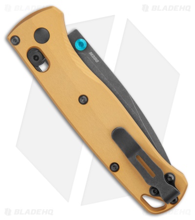 Benchmade Bugout AXIS Lock Knife Burnt Brass Aluminum (3.2" DLC) 535BK-07