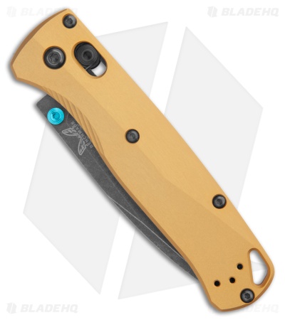 Benchmade Bugout AXIS Lock Knife Burnt Brass Aluminum (3.2" DLC) 535BK-07