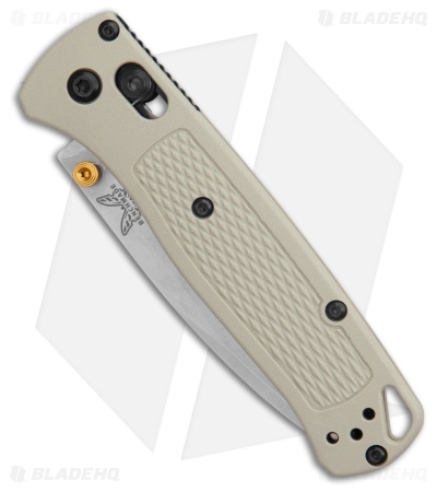 Benchmade Bugout AXIS Lock Knife Tan Grivory (3.23" Stonewash) 535-12