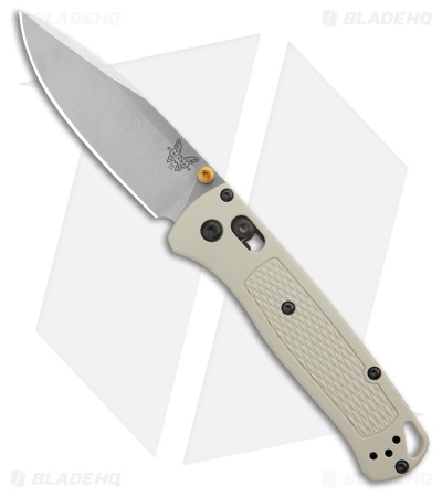 Benchmade Bugout AXIS Lock Knife Tan Grivory (3.23" Stonewash) 535-12