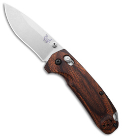 Benchmade North Fork AXIS Lock Knife Wood (2.97" Stonewash) 15031-2