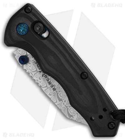 Benchmade Full Immunity Gold Class Black/Gray Carbon F (2.5" Damasteel) DISC*