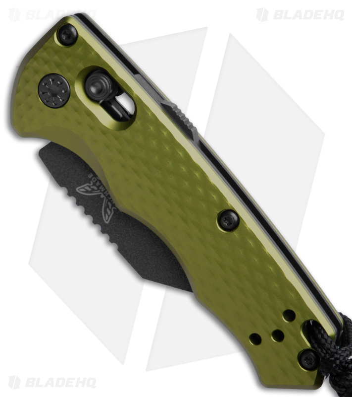 Benchmade Partial Auto Immunity Knife Woodland Green (1.9" Black) 2950BK-2