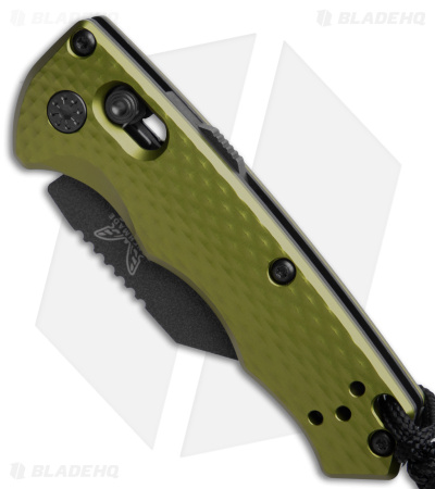 Benchmade Partial Auto Immunity Knife Woodland Green (1.9" Black) 2950BK-2