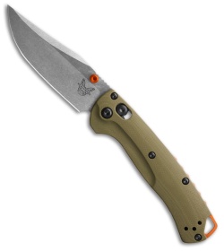 Benchmade Mini Taggedout AXIS Lock Knife OD Green G-10 (3&quot; Satin) 15534 | 211689