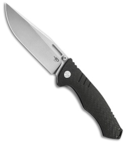 Bestech Koens Craft Keen II Frame Lock Knife Carbon Fiber + Ti (4.2" Satin/SW)