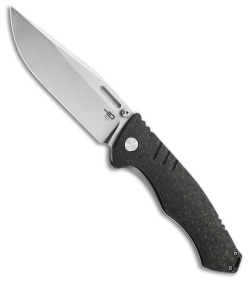 Bestech Koens Craft Keen II Frame Lock Knife Marble CF + Ti (4.2" Satin/SW)