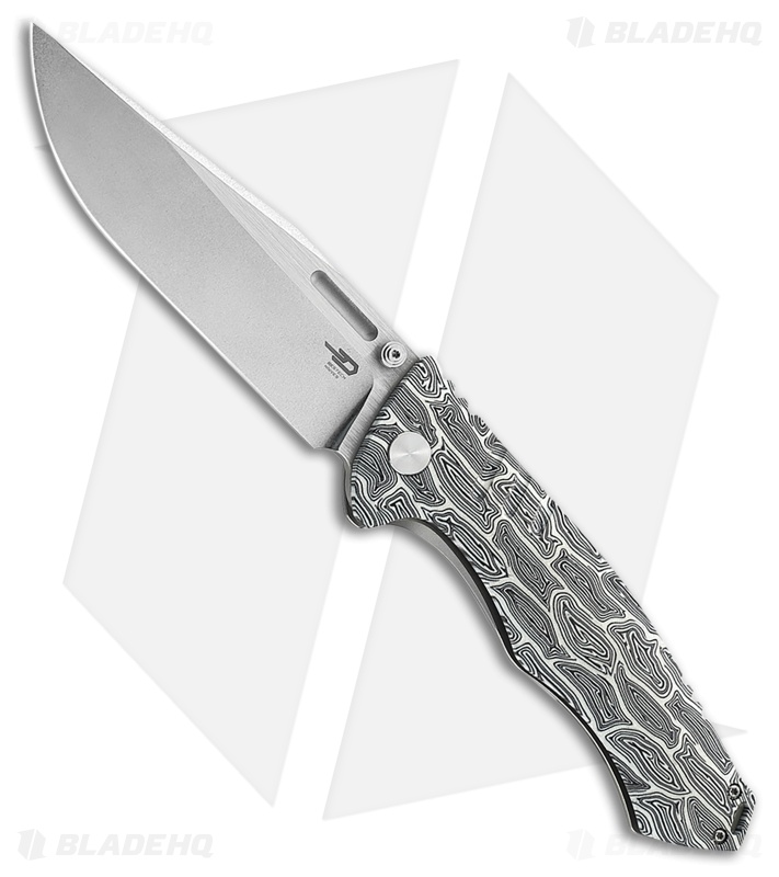 Bestech Keen II Knife Black/White G-10 + Titanium - Blade HQ