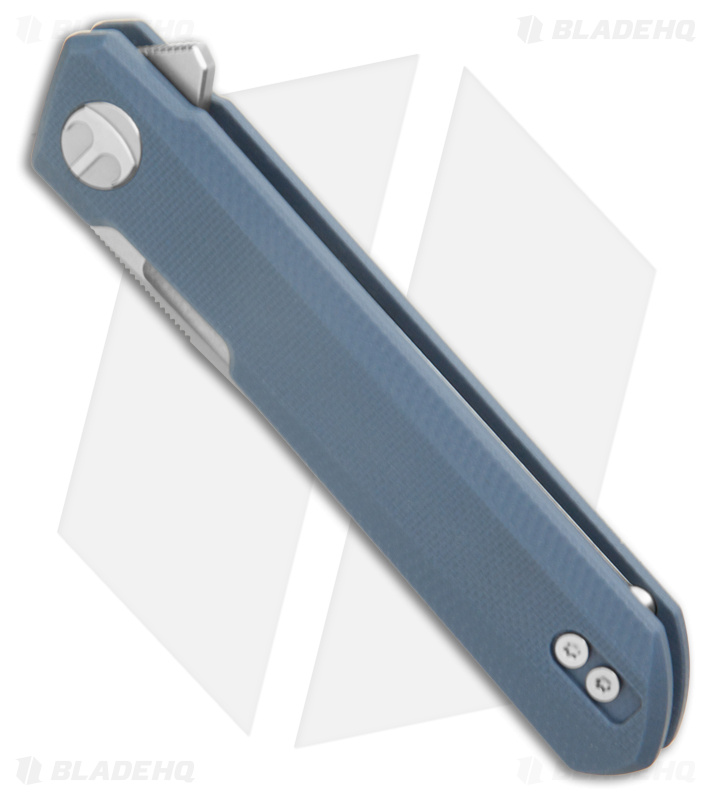 Bestechman Mini Dundee Liner Lock Knife Gray G-10 (2.9" Satin)