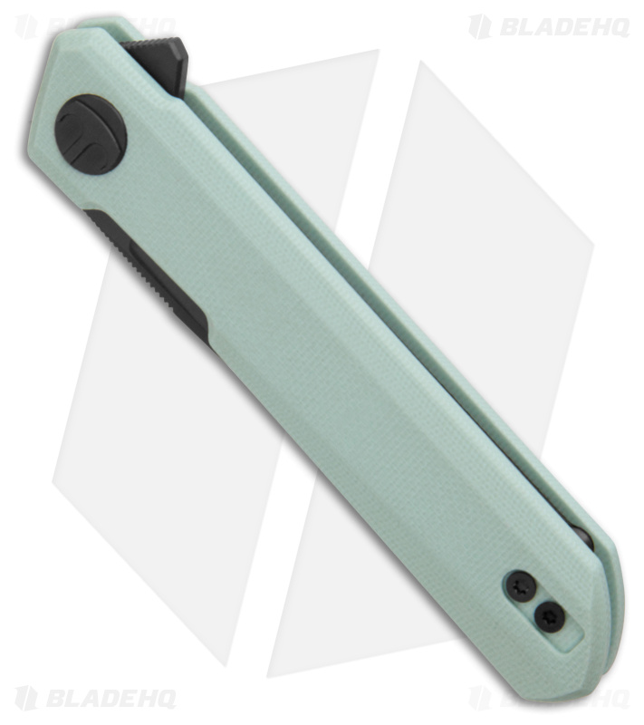 Bestechman Mini Dundee Liner Lock Knife Ice Cream Blue G-10 (2.9" Black)