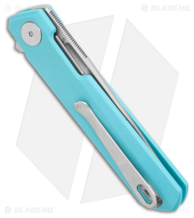 Bestechman Mini Dundee Liner Lock Knife Light Blue G-10 (2.9" Satin)