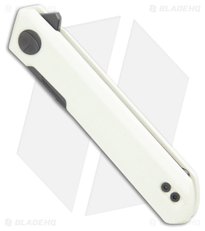 Bestechman Mini Dundee Liner Lock Knife White G-10 (2.9" Black)