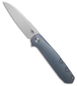 Bestech Knives 9 Brr...Knives Frame Lock Knife Blue Titanium (3.8" Hand Satin)