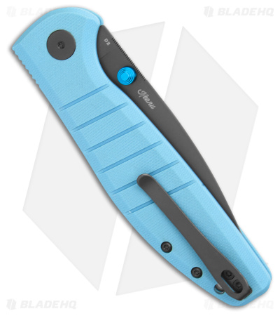 Bestechman Goodboy Button Lock Blue G-10 (3.54" Gray)