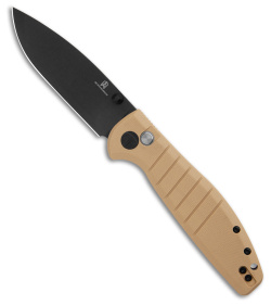 Bestech Knives Bestechman Goodboy Button Lock Khaki G-10 (3.54" Black)