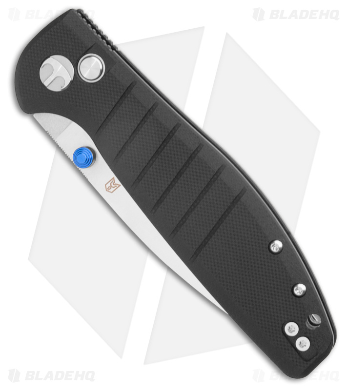 Bestechman Goodboy Button Lock Knife Black G-10 (3.54" Satin)