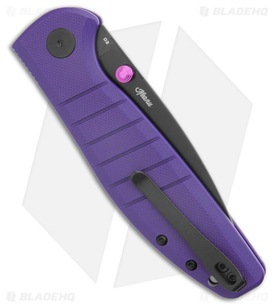Bestechman Goodboy Button Lock Purple G-10 (3.54" Black)