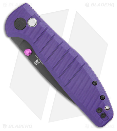 Bestechman Goodboy Button Lock Purple G-10 (3.54" Black)