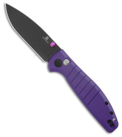 Bestechman Goodboy Button Lock Purple G-10 (3.54" Black)
