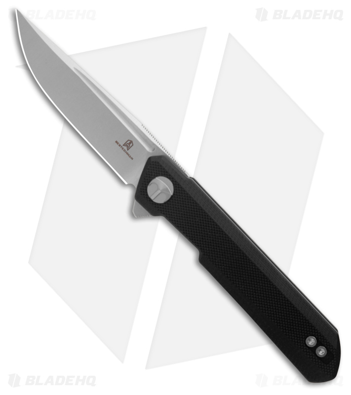 Bestechman Mini Dundee Liner Lock Knife Black G-10 (2.9" Satin)