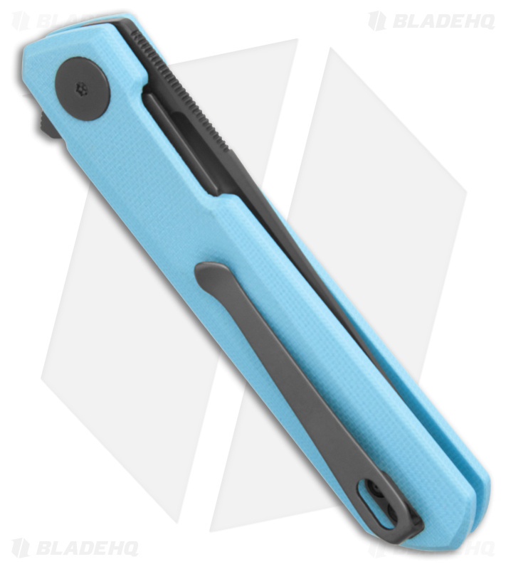 Bestechman Mini Dundee Liner Lock Knife Blue G-10 (2.9" Black)