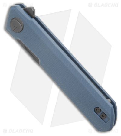 Bestechman Mini Dundee Liner Lock Knife Gray G-10 (2.9" Black)