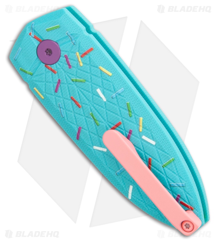Bestech Knives Cricket/QUQU Button Lock Dessert Warrior® Remix (2.2" Pink)