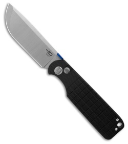 Bestech Knives GLOK Button Lock Black G-10 (3.5" Stonewash 14C28N)