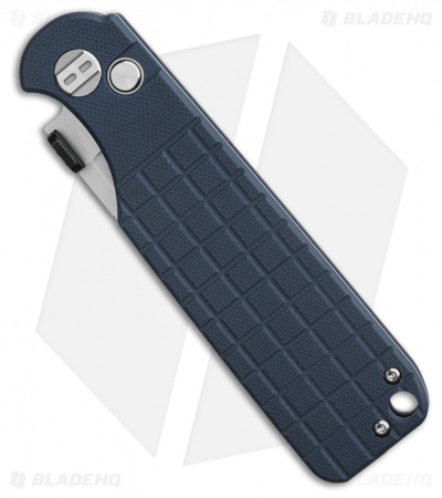 Bestech Knives GLOK Button Lock Gray G-10 (3.5" Stonewash 14C28N)