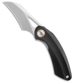 Bestech Knives Hel Bihai Liner Lock Knife Black G-10 + Red (2.1" Satin/SW)