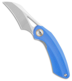 Bestech Knives Hel Bihai Liner Lock Knife Blue G-10 + Black (2.1" Satin/Gray)