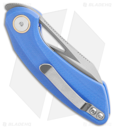 Bestech Knives Hel Bihai Liner Lock Knife Blue G-10 + Black (2.1" Satin/SW)