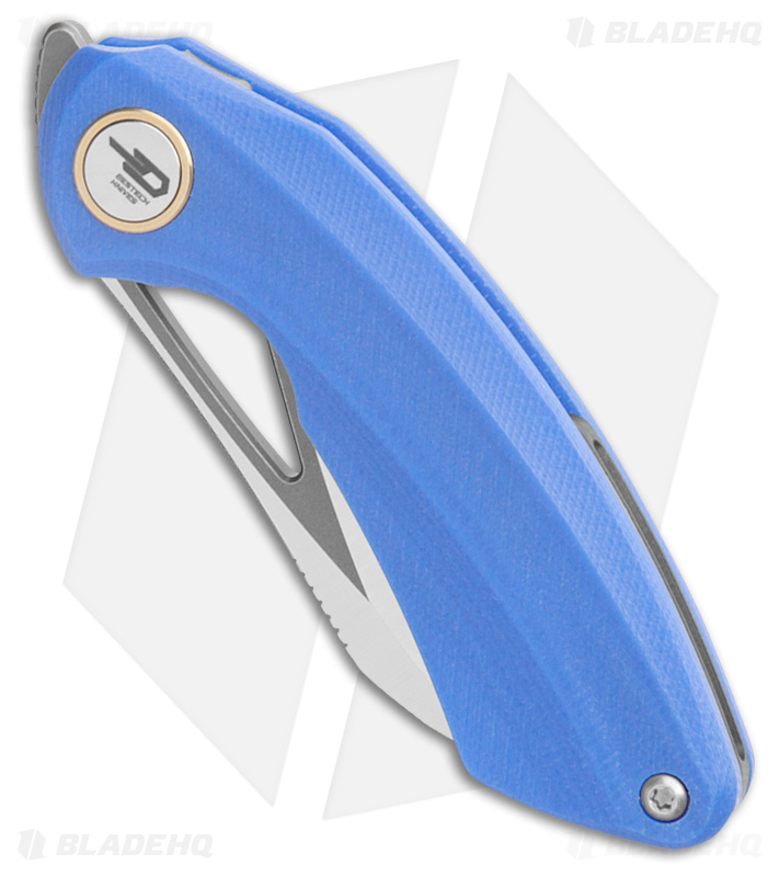 Bestech Knives Hel Bihai Liner Lock Knife Blue G-10 + Black (2.1" Satin/SW)
