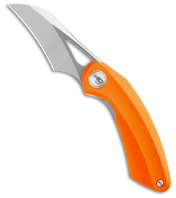 Bestech Knives Hel Bihai Liner Lock Knife Orange G-10 + Black (2.1" Satin/Gray)