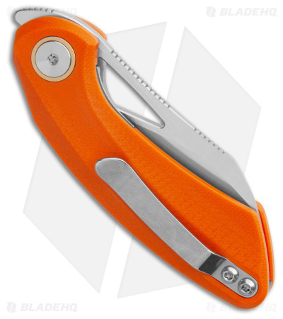 Bestech Knives Hel Bihai Liner Lock Knife Orange G-10 + Black (2.1" Satin/Gray)