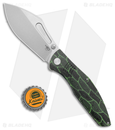 Bestech Knives Lockness Frame Lock Knife Green G-10 (3.9" SW M390) 