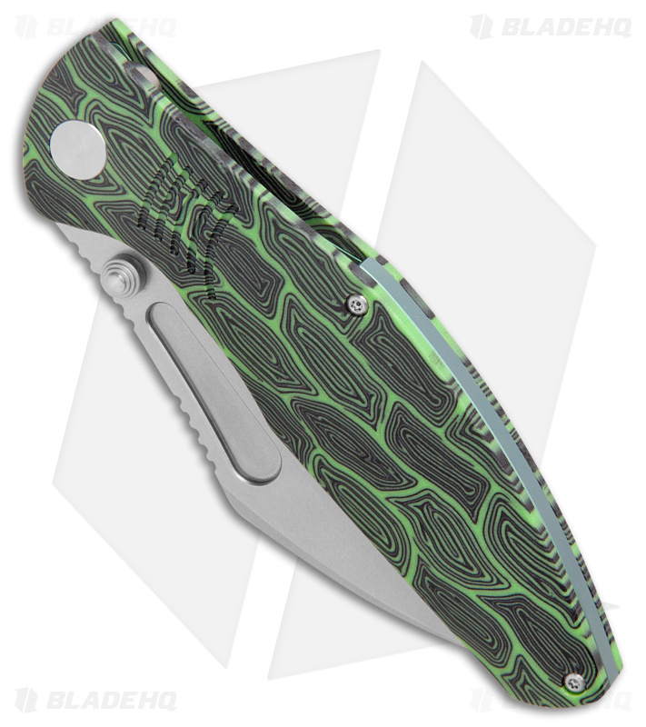 Bestech Knives Lockness Frame Lock Knife Green G-10 (3.9" SW M390) 
