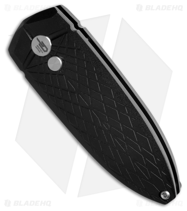 Bestech Knives Cricket/QUQU Button Lock Black Aluminum (2.2" Satin 14C28N)