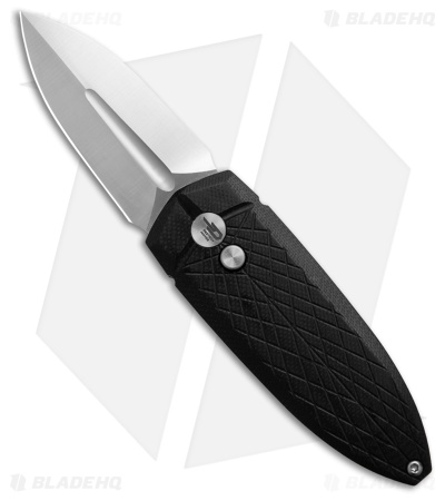 Bestech Knives Cricket/QUQU Button Lock Black G-10 (2.2" Satin 14C28N)