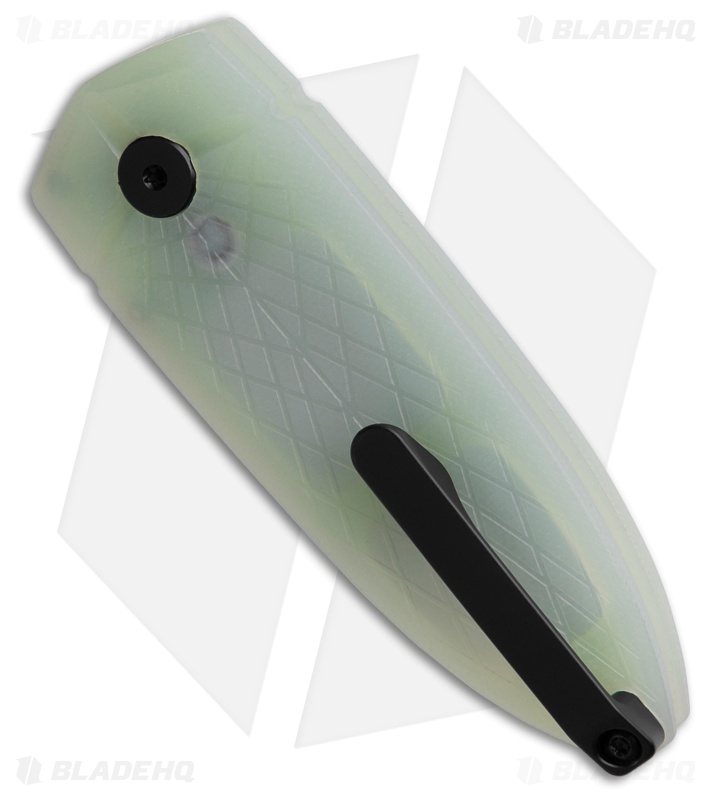 Bestech Knives Cricket/QUQU Button Lock Jade G-10 (2.2" Black 14C28N)