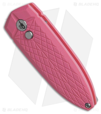 Bestech Knives Cricket/QUQU Button Lock Pink G-10 (2.2" Satin 14C28N)