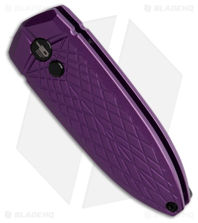 Bestech Knives Cricket/QUQU Button Lock Purple Aluminum (2.2" Black 14C28N)